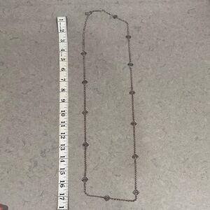 Kendra Scott Elegant Silver-Tone Station Necklace - Women Jewelry